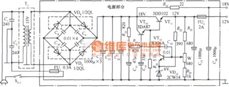 12V、18V Dual fixed power supply circuit diagram