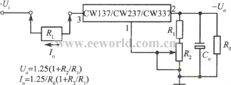 Adjustable constant current source circuit with CW137