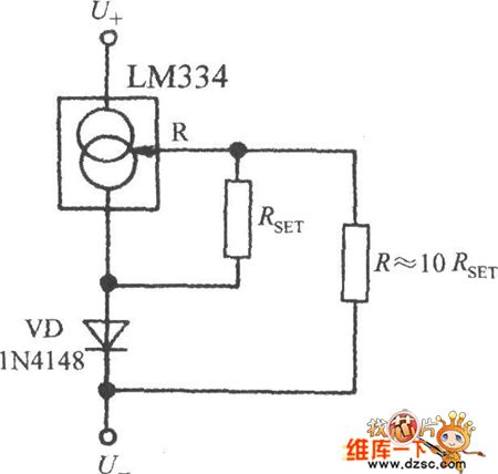 Closed to zero drift constant current source circuit diagram with simple circuit