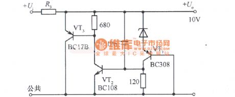 Eliminating ripple IOV fixed voltage power supply circuit diagram