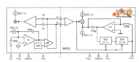 Isolation amplifier IS0122 circuit