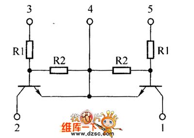 The inside circuit diagram of crystal triode FMG1、FMG2A、FMG9A