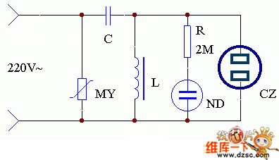 The Circuit of TV Steady Pressure Protection Used in Countryside