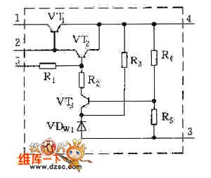 STR6020 series switching power supply thick film circuit diagram