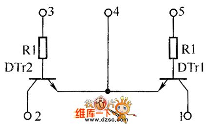 The inside circuit diagram of crystal triode FMG3A、FMG4A
