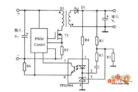Feedback amplifier TPS5904 circuit