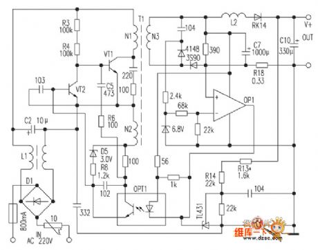 Pocket switching power supply charger circuit diagram