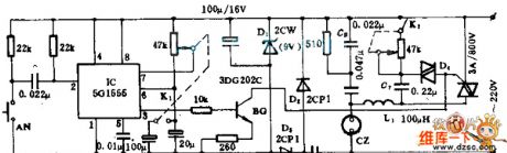 The exposure time control circuit diagram