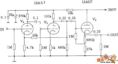 Marantz 7 vacuum tube amplifier circuit