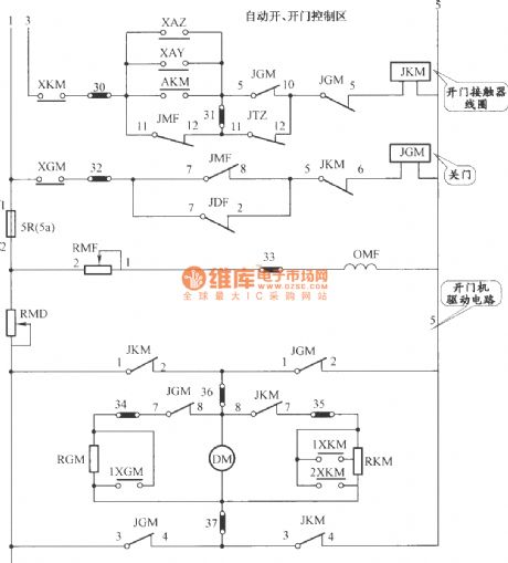 JKH1-791 elevator door driver circuit