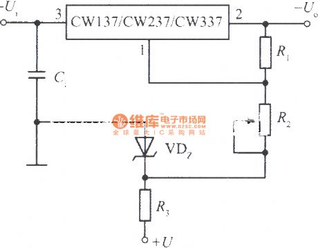 Start from zero continuous adjustable integrated regulated voltage power supply with CW137