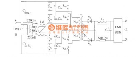 DMAl0 Double half bridge translation circuit principle diagram