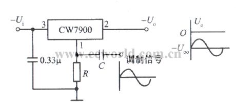 Power amplitude modulator circuit with CW7900