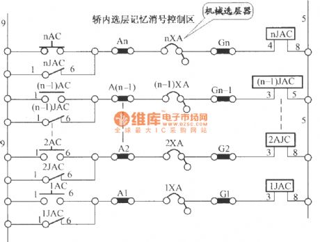 JKH1-791 elevator button circuits (1)