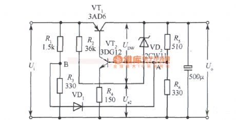 6V Collector output fixed power supply circuit diagram
