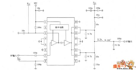 Amplifier circuit of RF2131 with best power and efficiency at 4.0~4.8V power supply