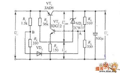 6V Collector output fixed voltage power supply circuit diagram