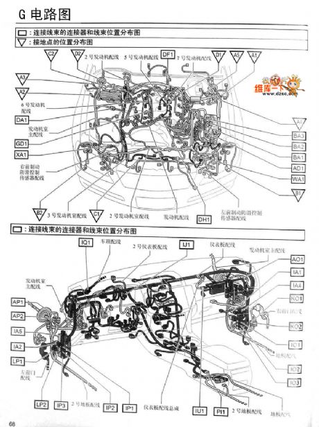 The circuit diagram of FAW Tianjin Toyota REIZ circuit iron put up locality