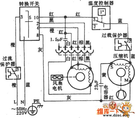 Baohua KC-14 window mode air conditioner circuit