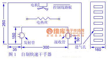 Self-made fast hand dryer circuit diagram 1
