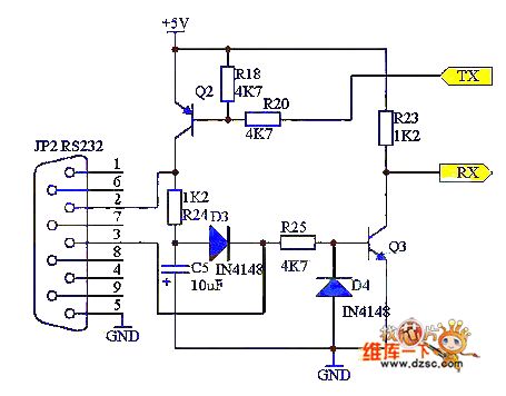 Serial controlled LED light circuit diagram