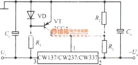 Output integrated regulated voltage power supply controlled by TTL logic level with CW137