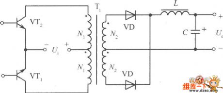 Double-ended converting circuit switching power supply circuit diagram
