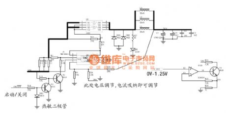 MC34063 Expanded voltage reduction application circuit diagram