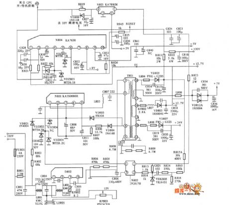 Hisense ITV2911 TV switching power supply (KA3S0680R) circuit diagram