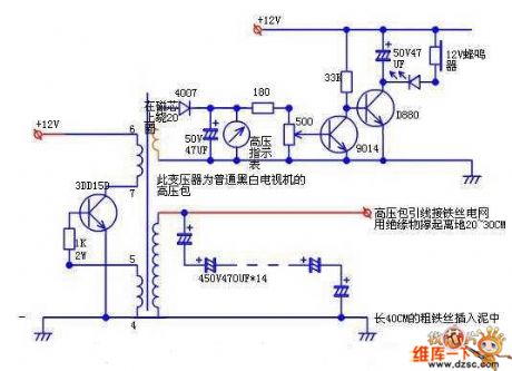 Electronic rabbit catcher schematic circuit diagram