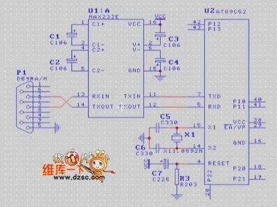 RS232 serial port circuit