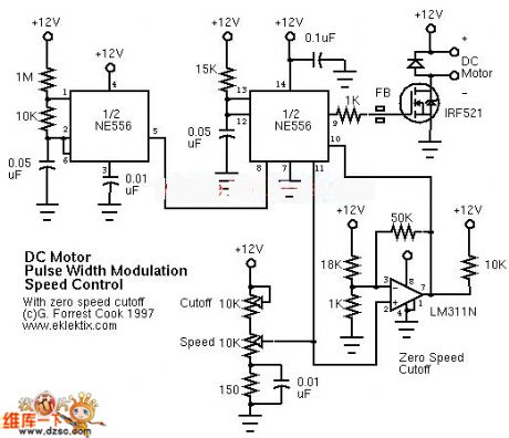 PWM motor speed control circuit