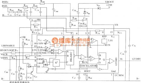 Boost/power factor correction control circuit of DMA