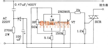 Start refrigeration equipment temperature control circuit composed of LM3911 monolithic temperature control IC