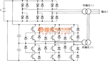 Topological structure of Combined type hybrid multilevel translation circuit