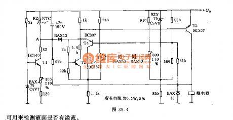 Send current protection circuit with thermistors