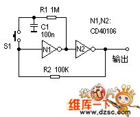 Electronic light touch switch circuit