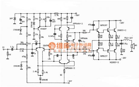 M22K Pioneer power amplifier circuit diagram