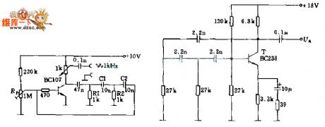 Simple sinusoidal oscillator circuit