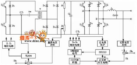 Vehicle power supply system structure circuit diagram