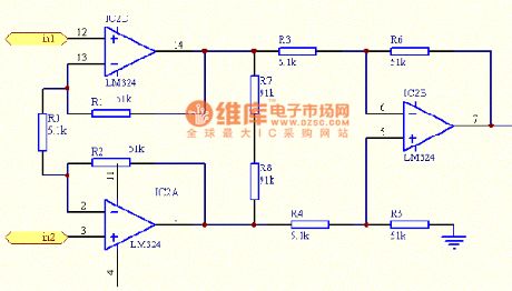 Measuring Amplifier input stage issue circuit