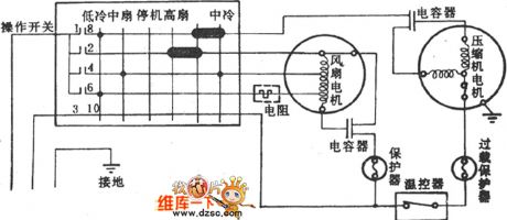 Shenyang KC-20 window type air-condition circuit