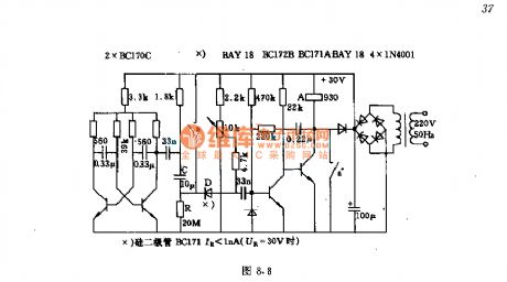 Superposition has pulse delay suck close relay circuit