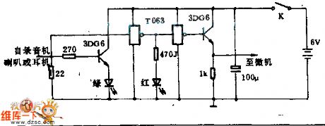 The recorder to microcomputer viewing shift circuit diagram