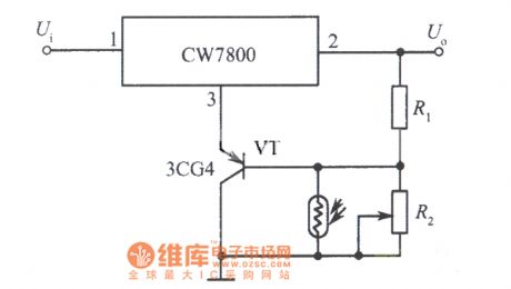 Light control integrated voltage regulator circuit 1