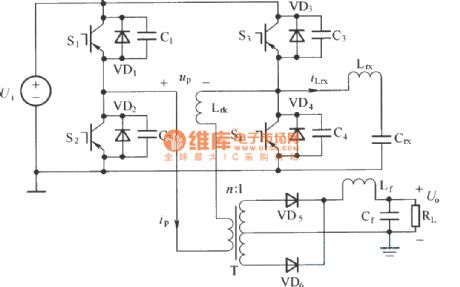 Modified full bridge phase shift ZVS-PWM DC/DC circuit
