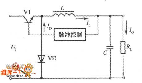 Buck chopped wave switching power supply circuit diagram
