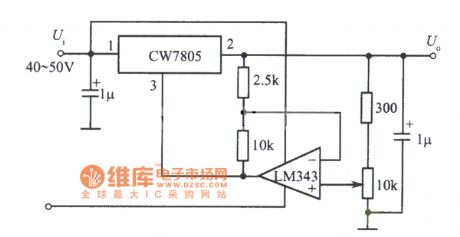 1 ~ 35V adjustable output regulated power supply circuit