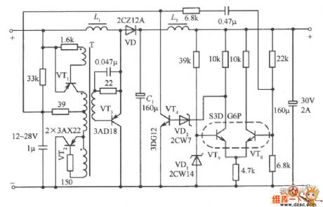 Strong stability boost output circuit diagram