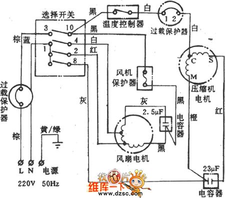 Baohua KC-17  window air conditioner circuit